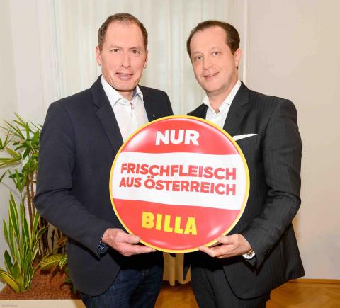 LK Präsident Josef Moosbrugger und Billa-Vorstandssprecher Robert Nagele