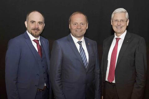 v.l.n.r.: Spar-Geschäftsführer Dr. Christof Rissbacher, LHStv. Josef Geisler und Vorstandsdirektor KR Hans K. Reisch leben auch in schwierigen Zeiten eine faire Partnerschaft.