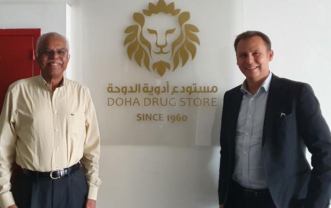 Höllinger Exportchef Axel Fifa mit Doha Drug CEO