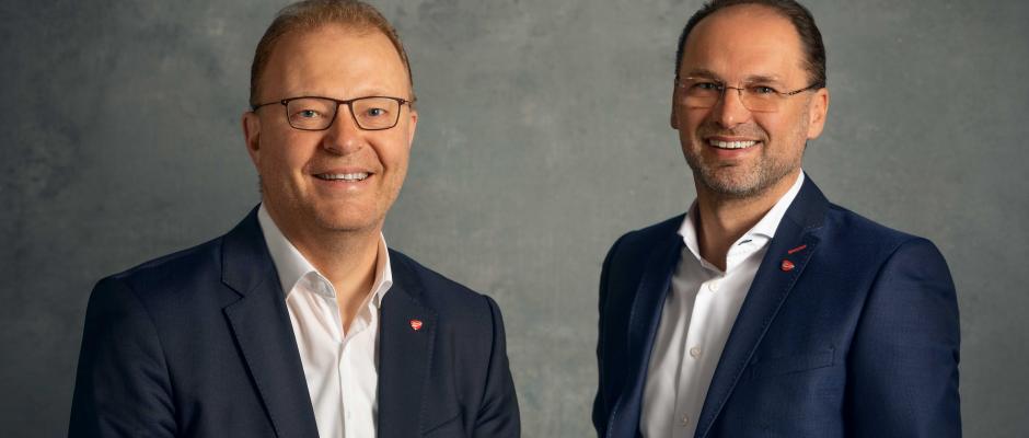 Transgourmet Geschäftsführer Österreich: Manfred Hayböck und Thomas Panholzer, Geschäftsführer Transgourmet Österreich