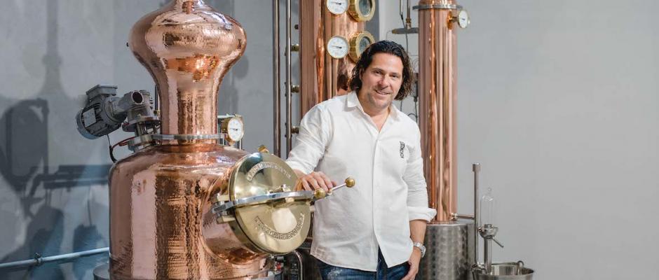 Patrick Martinelli, Geschäftsführer von Rick Spirit, eröffnete in Wien die erste Gin-Erlebniswelt Österreichs.