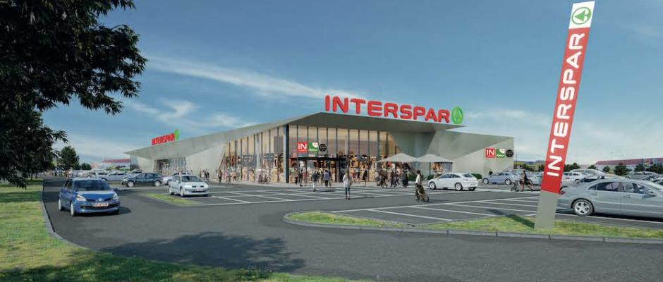 Im Sommer 2023 wird der neue Interspar-Hypermarkt in Gänserndorf inkl. nagelneuem Interspar-Restaurant eröffnen.