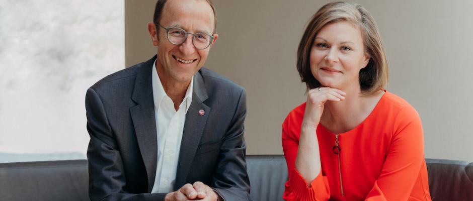 ÖFV-Präsident Andreas Haider und ÖFV-Generalsekretärin Barbara Steiner