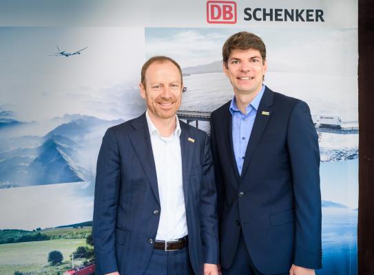 DB Schenker in Österreich & Südosteuropa: (vlnr.) Michael Meyer (CFO) und Alexander Winter (CEO).