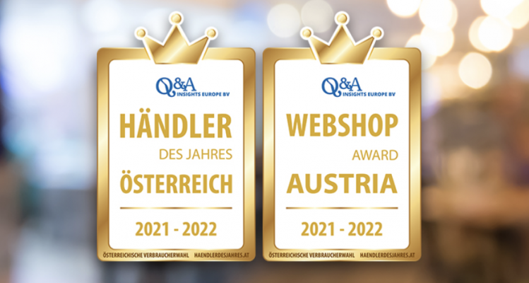 Die Händler des Jahres 2021/22 wurden in Österreich von den Konsumenten gewählt.