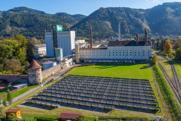 In der Brauerei Göss arbeitet man schon seit 2013 mit Solaranlagen.