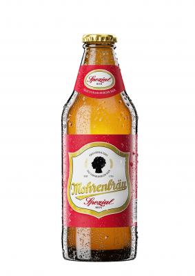Mohrenbräu Spezial 0,33-l-Mehrwegflasche mit neuem Logo