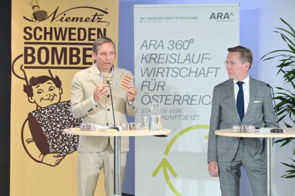 Gerhard Schaller, Niemetz (li.) und Christoph Scharff, ARA