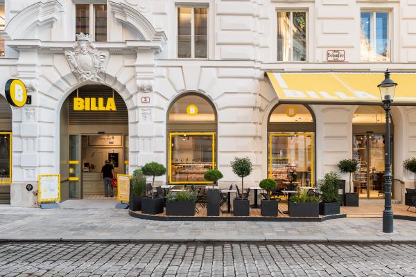 Billa: außergewöhnliches Shop Konzept in Wien 1