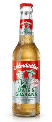 Almdudler Mate & Guarana in der Mehrweg-Glasflasche