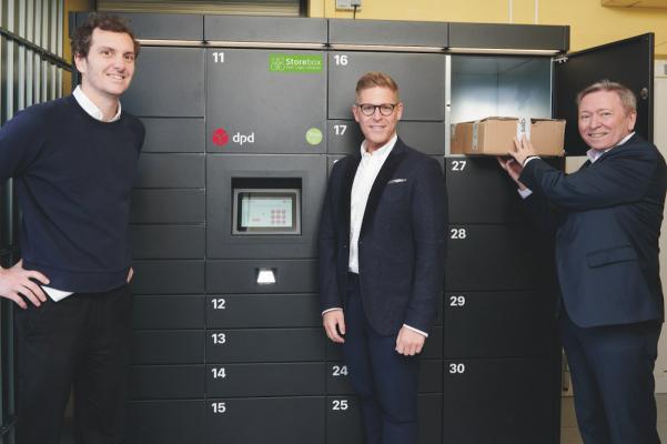 Berndt Schröding, Head of Operations Storebox, Johannes Braith, CEO Storebox und Mag. Rainer Schwarz, Geschäftsführer DPD Austria (v.l.) 