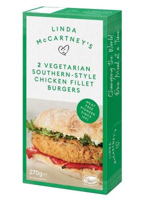 Linda McCartney’s Vegetarian Southern-Style Chicken Filled Burgers