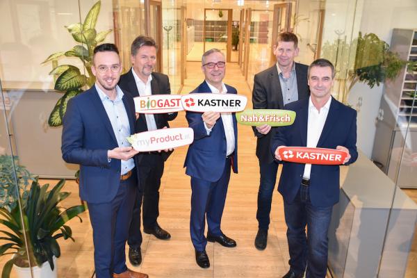 Kastner Gruppe Management Team (v.li.): Rainer Neuwirth, Horst Moser, Christof Kastner, Andreas Blauensteiner und Herwig Gruber.