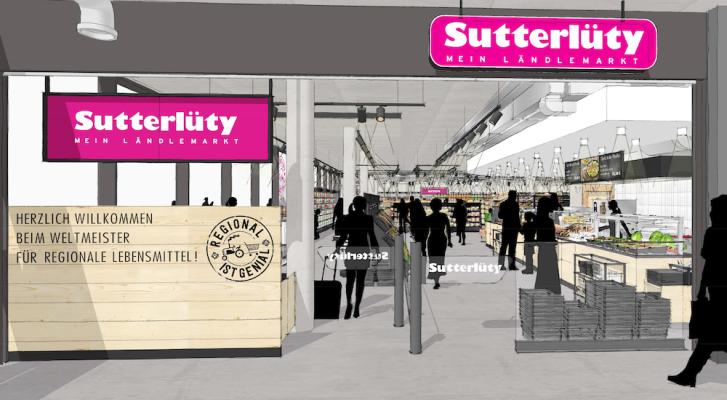 Sutterlüty kurz vor Eröffnung in Feldkirch Bahnhof