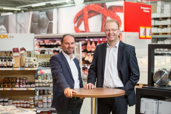 Thomas Panholzer und Manfred Hayböck, Geschäftsführer Transgourmet Österreich