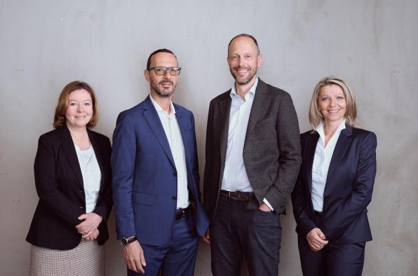 Die neue MPreis-Geschäftsführung: Kerstin Neumayer, Peter Paul Mölk, David Mölk, Martina Dutzler (von links nach rechts).