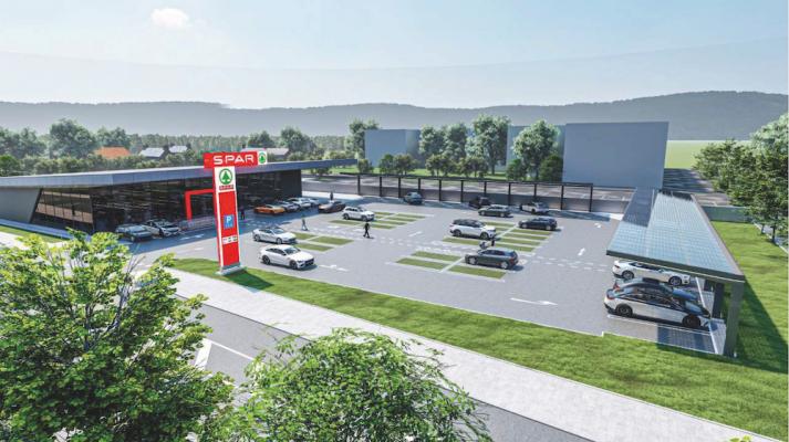 So wird der neue, klimafitte Supermarkt in Ternitz aussehen.