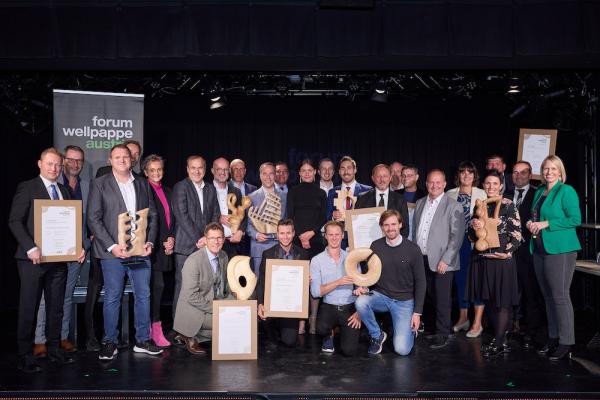Gewinner und Sponsoren des Wellpappe Austria Awards 2023