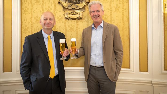 Florian Berger, Geschäftsführer des Brauereiverbandes und Karl Schwarz, Obmann das Verbandes der Brauereien